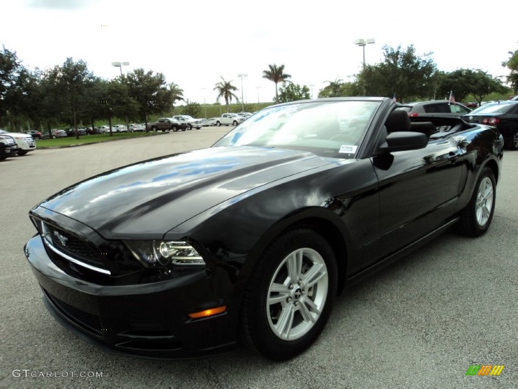 Black 2013 Ford Mustang V6 Convertible Exterior Photo #82306076