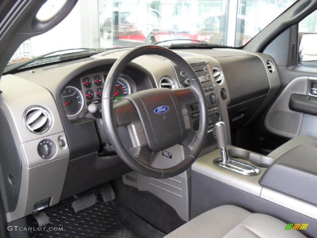 Medium/Dark Flint Interior 2008 Ford F150 FX4 SuperCab 4x4 Photo #82306652