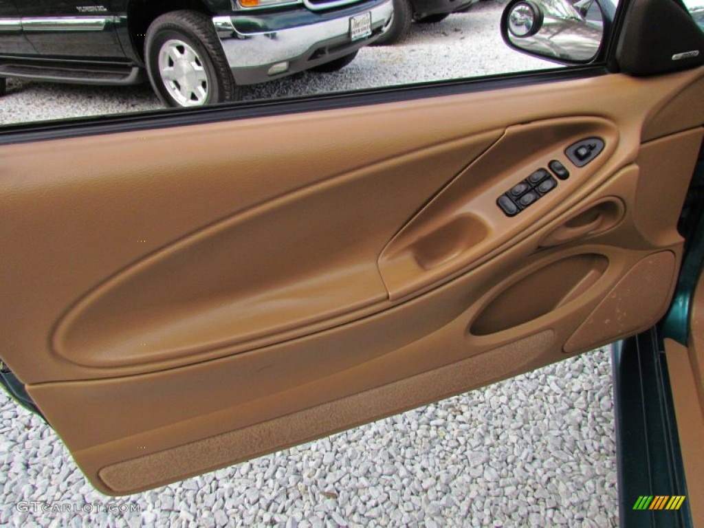 1998 Ford Mustang GT Convertible Saddle Door Panel Photo #82306682