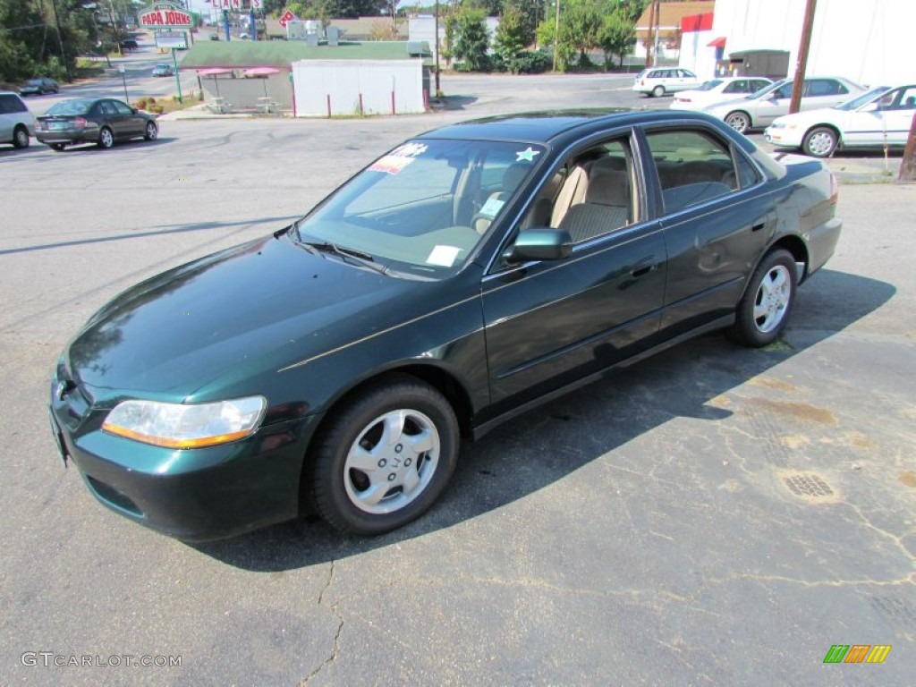 1998 Accord EX Sedan - Dark Emerald Pearl / Ivory photo #10