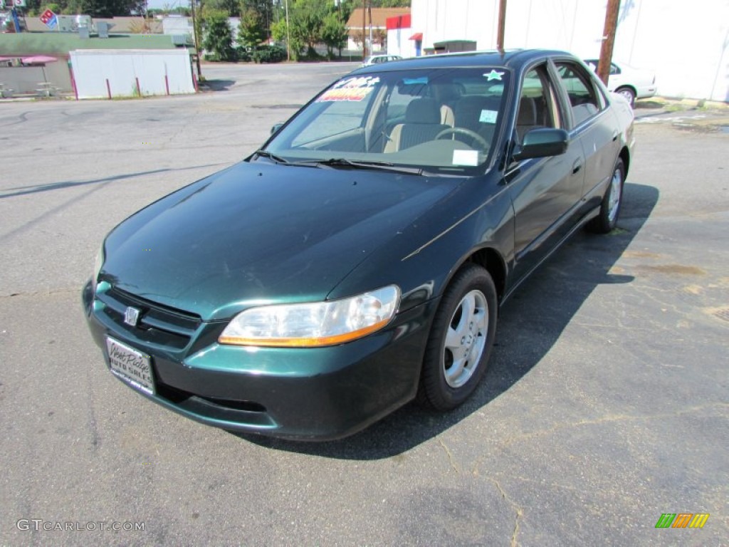 1998 Accord EX Sedan - Dark Emerald Pearl / Ivory photo #11