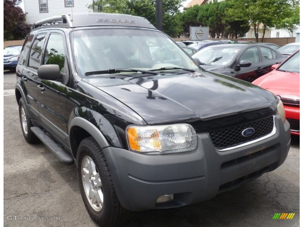 2003 Escape XLT V6 4WD - Black Clearcoat / Medium Dark Pebble photo #1