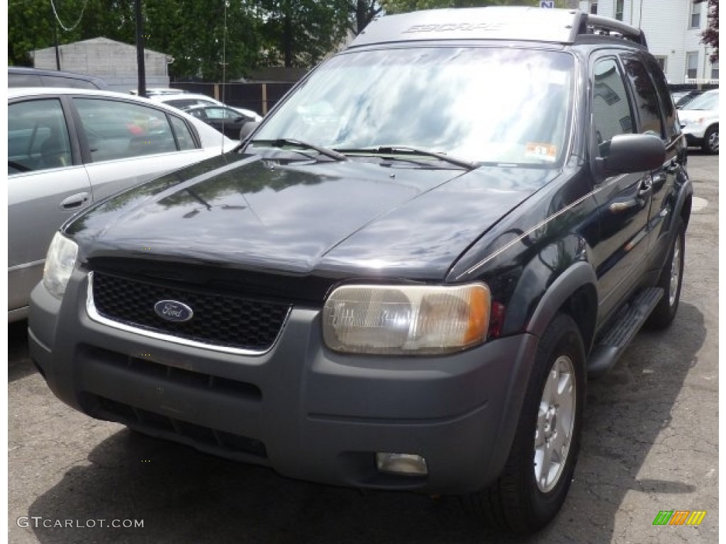 2003 Escape XLT V6 4WD - Black Clearcoat / Medium Dark Pebble photo #3