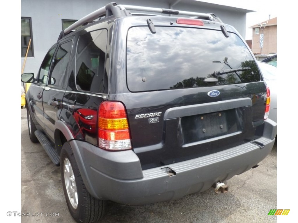 2003 Escape XLT V6 4WD - Black Clearcoat / Medium Dark Pebble photo #4