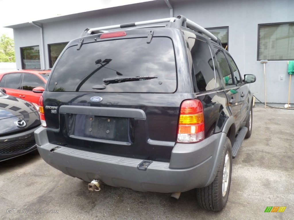 2003 Escape XLT V6 4WD - Black Clearcoat / Medium Dark Pebble photo #5