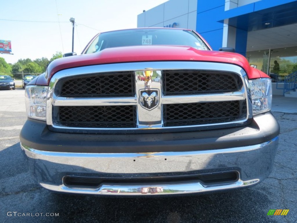 2012 Ram 1500 ST Quad Cab - Deep Cherry Red Crystal Pearl / Dark Slate Gray/Medium Graystone photo #2