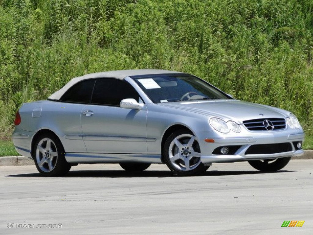 2007 CLK 550 Cabriolet - Diamond Silver Metallic / Stone photo #5