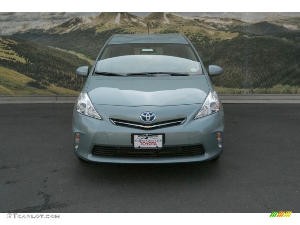 2013 Prius v Three Hybrid - Sea Glass Pearl / Bisque photo #3