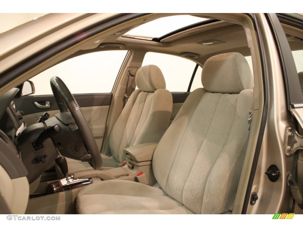 Beige Interior 2006 Hyundai Sonata GLS Photo #82310624