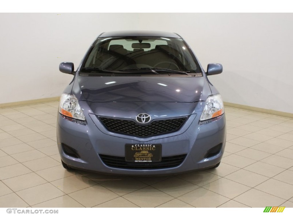 2010 Yaris Sedan - Pacific Blue Metallic / Dark Charcoal photo #2