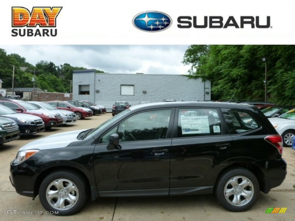 2014 Forester 2.5i - Crystal Black Silica / Black photo #1
