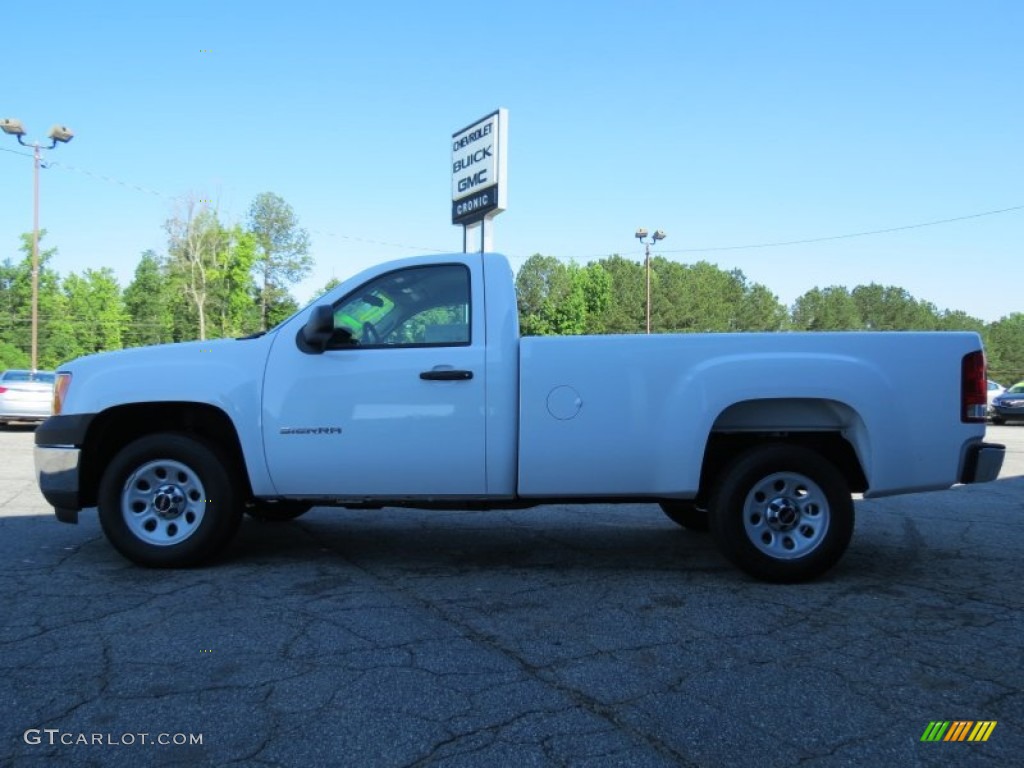2013 Sierra 1500 Regular Cab - Summit White / Dark Titanium photo #4