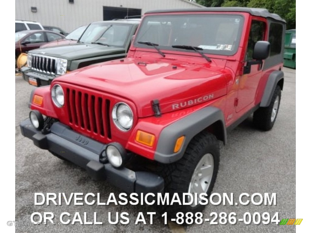 Flame Red Jeep Wrangler