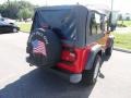 2005 Flame Red Jeep Wrangler Rubicon 4x4  photo #3