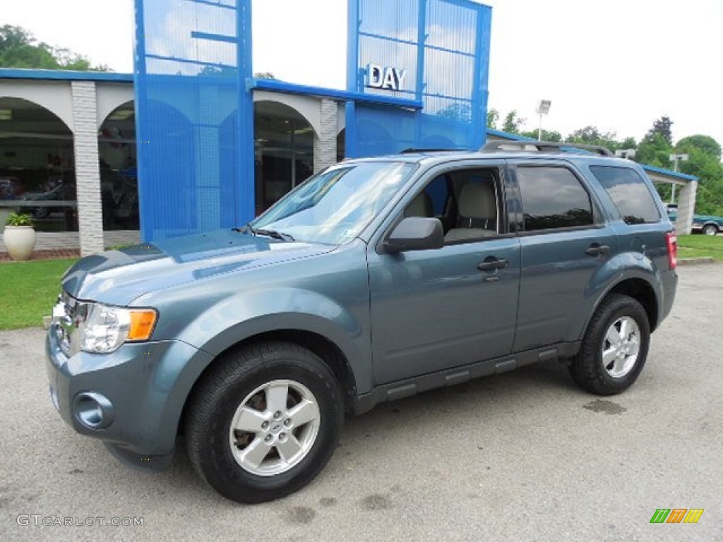 2010 Escape XLT V6 4WD - Steel Blue Metallic / Stone photo #1