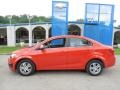 Inferno Orange Metallic - Sonic LT Sedan Photo No. 2
