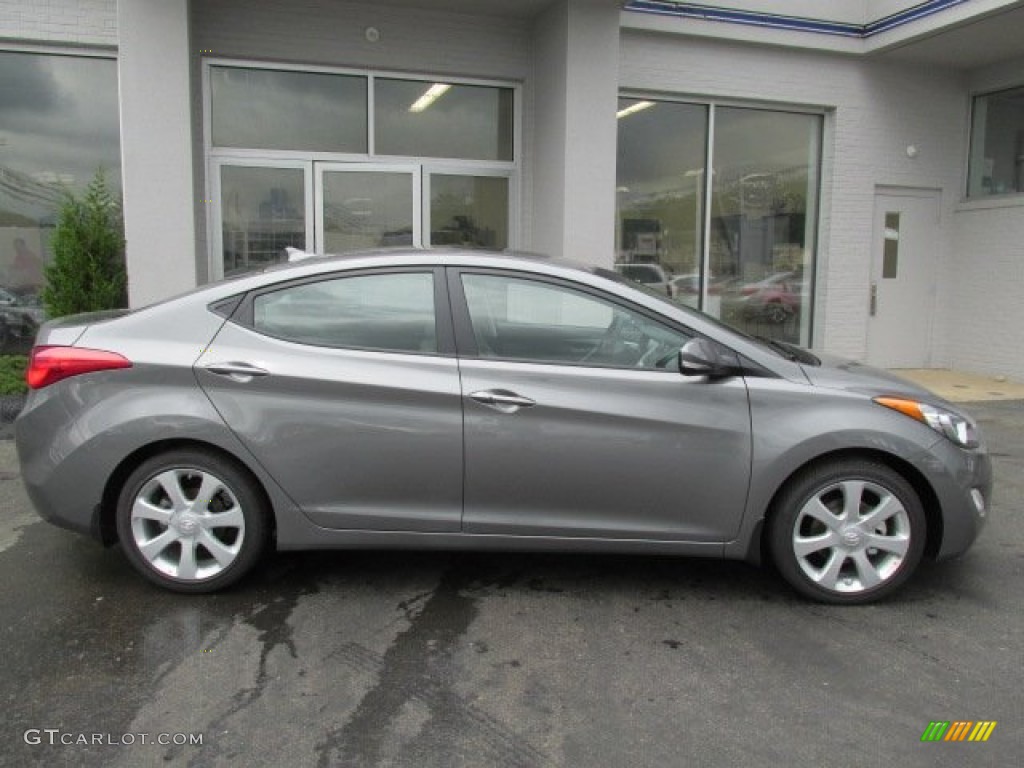 2013 Elantra Limited - Harbor Gray Metallic / Gray photo #2