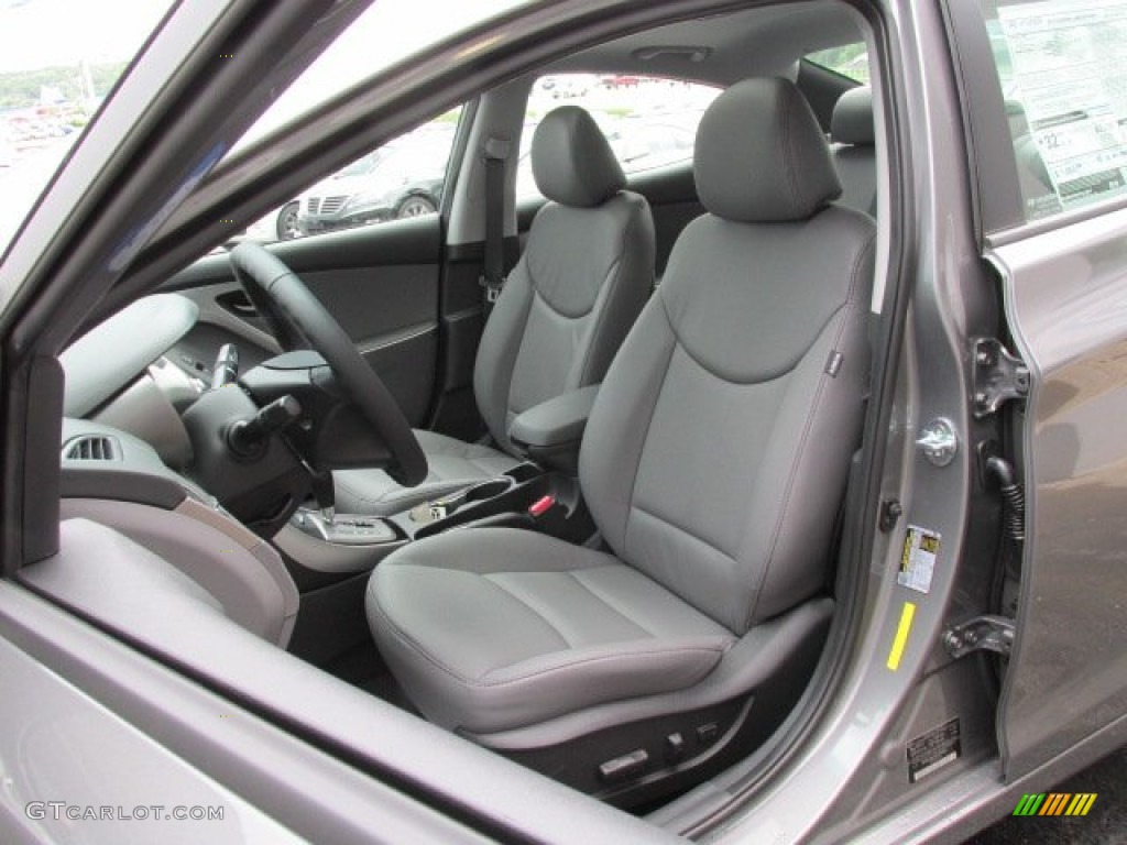 2013 Elantra Limited - Harbor Gray Metallic / Gray photo #7