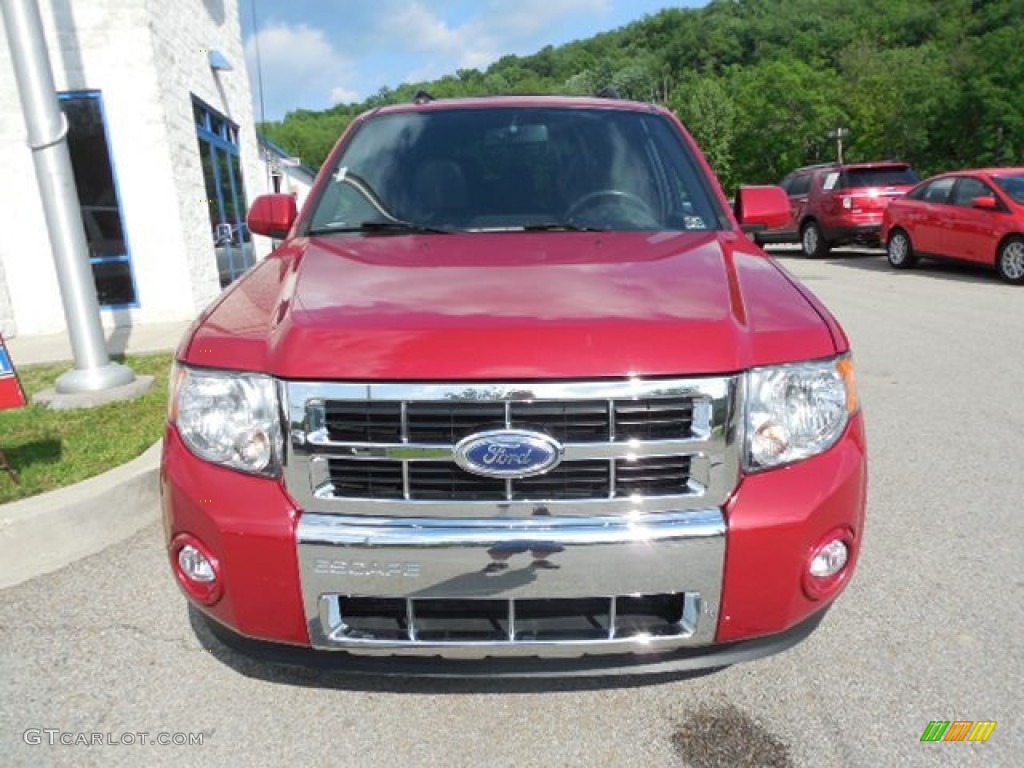 2010 Escape Limited V6 4WD - Sangria Red Metallic / Charcoal Black photo #6