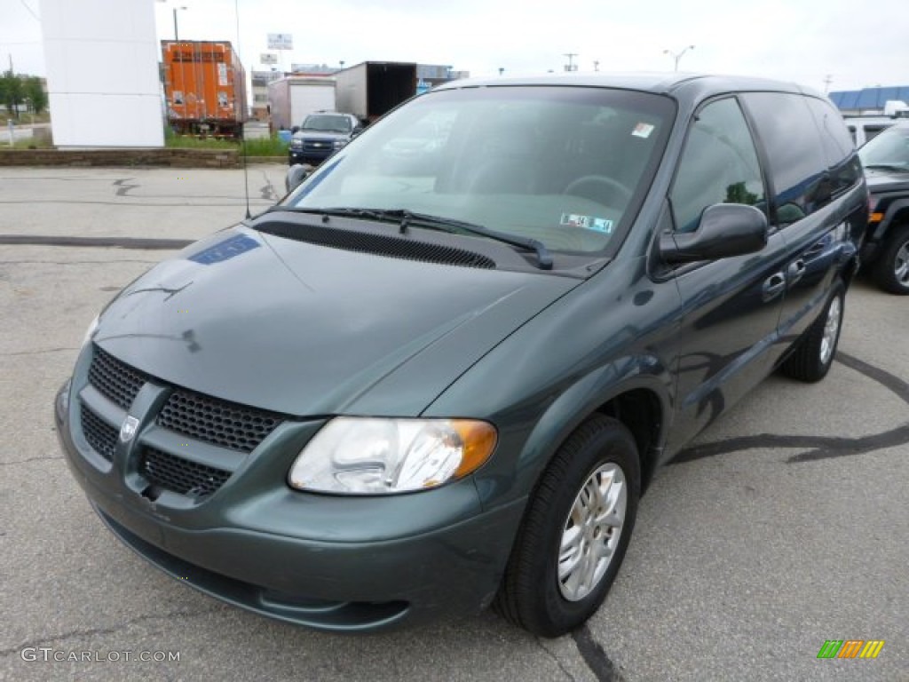 Onyx Green Pearl 2002 Dodge Grand Caravan Sport Exterior Photo #82316461