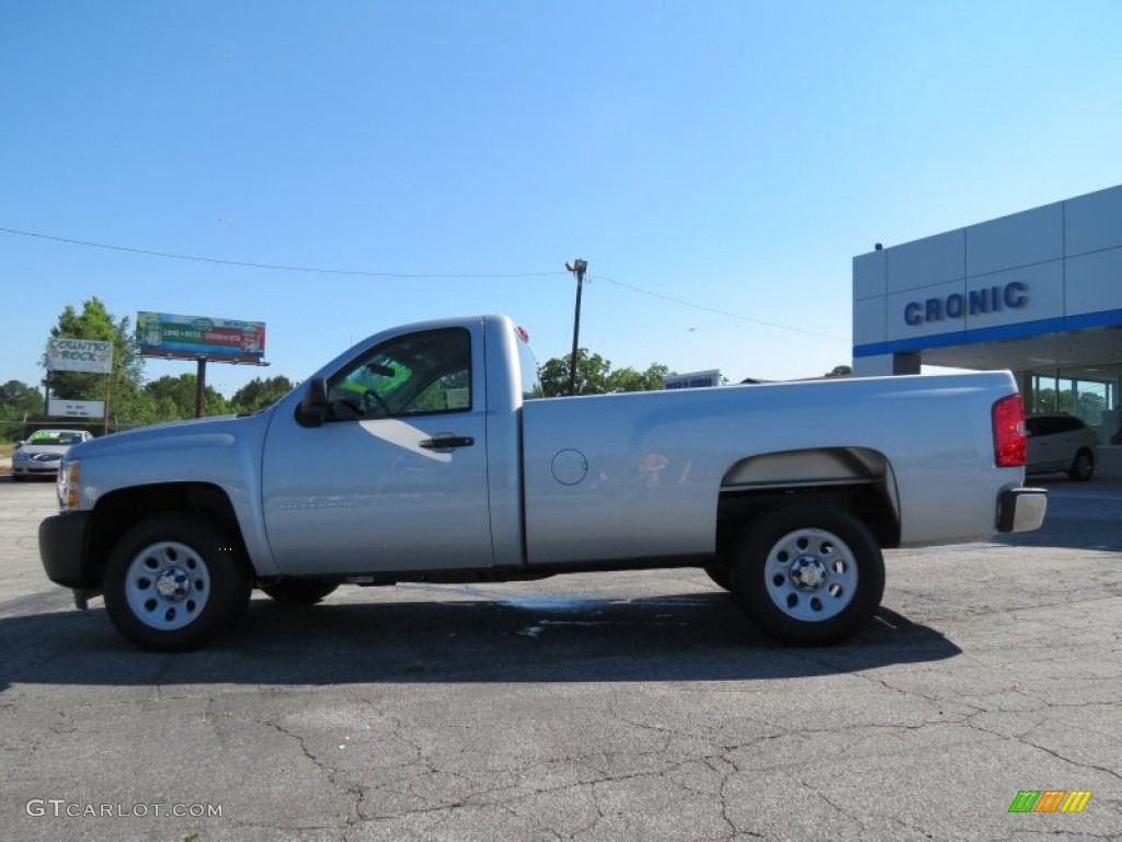 2013 Silverado 1500 Work Truck Regular Cab - Silver Ice Metallic / Dark Titanium photo #4