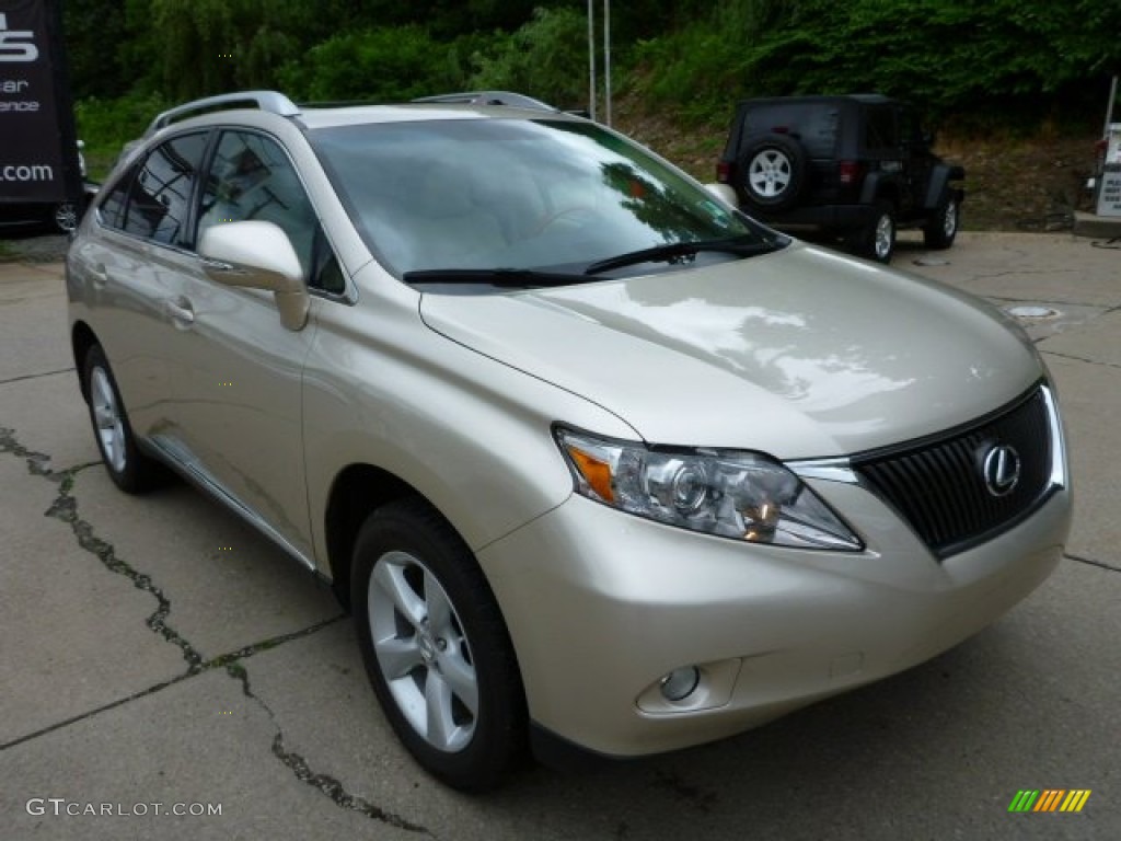 Satin Cashmere Metallic 2011 Lexus RX 350 AWD Exterior Photo #82317656