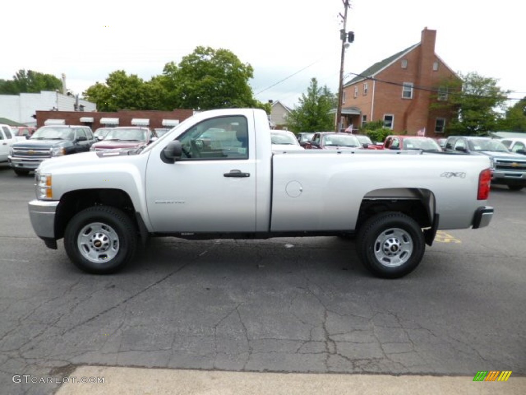 Silver Ice Metallic 2014 Chevrolet Silverado 2500HD WT Regular Cab 4x4 Exterior Photo #82317662