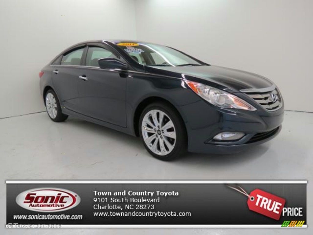 2011 Sonata SE - Pacific Blue Pearl / Gray photo #1