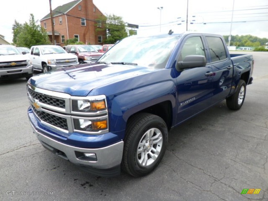 Blue Topaz Metallic 2014 Chevrolet Silverado 1500 LT Crew Cab 4x4 Exterior Photo #82318307