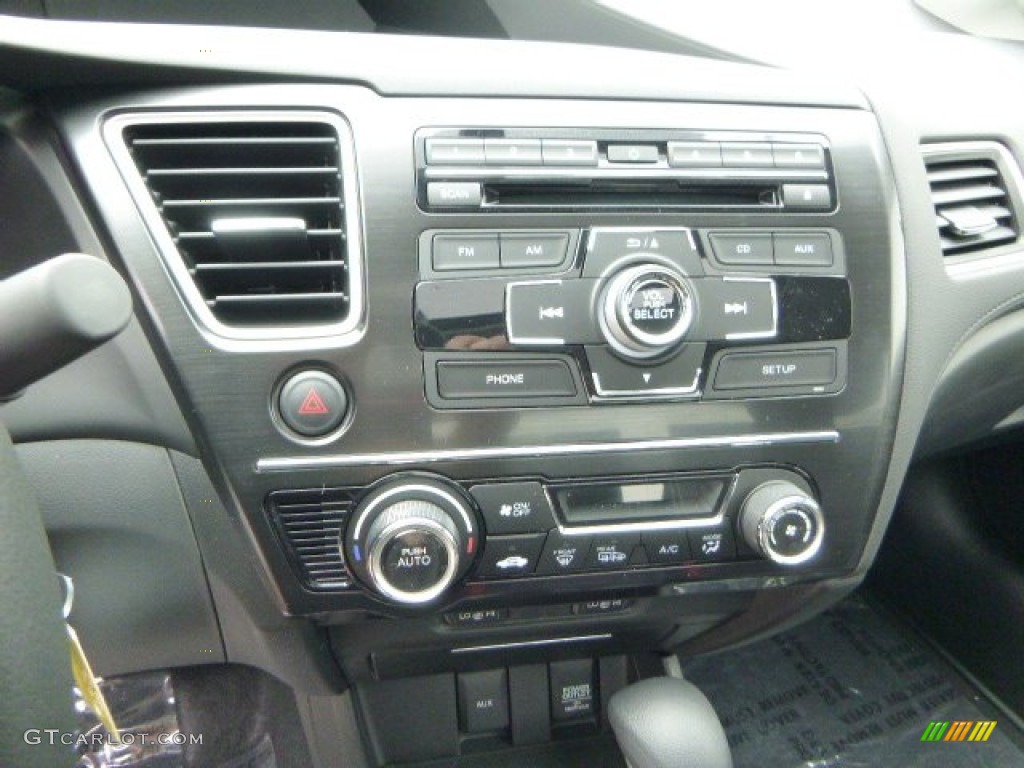 2013 Civic EX-L Sedan - Polished Metal Metallic / Black photo #18