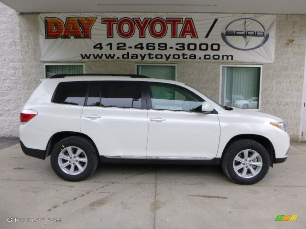 2013 Highlander SE 4WD - Blizzard White Pearl / Ash photo #1