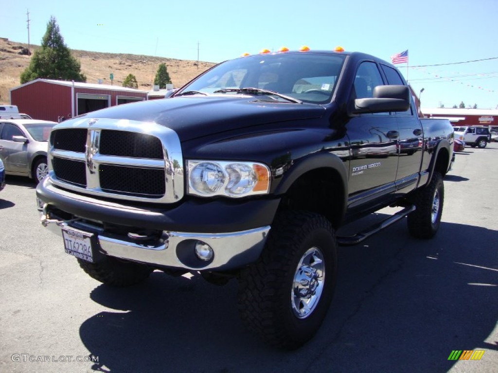 2005 Ram 2500 Power Wagon Quad Cab 4x4 - Black / Dark Slate Gray photo #3