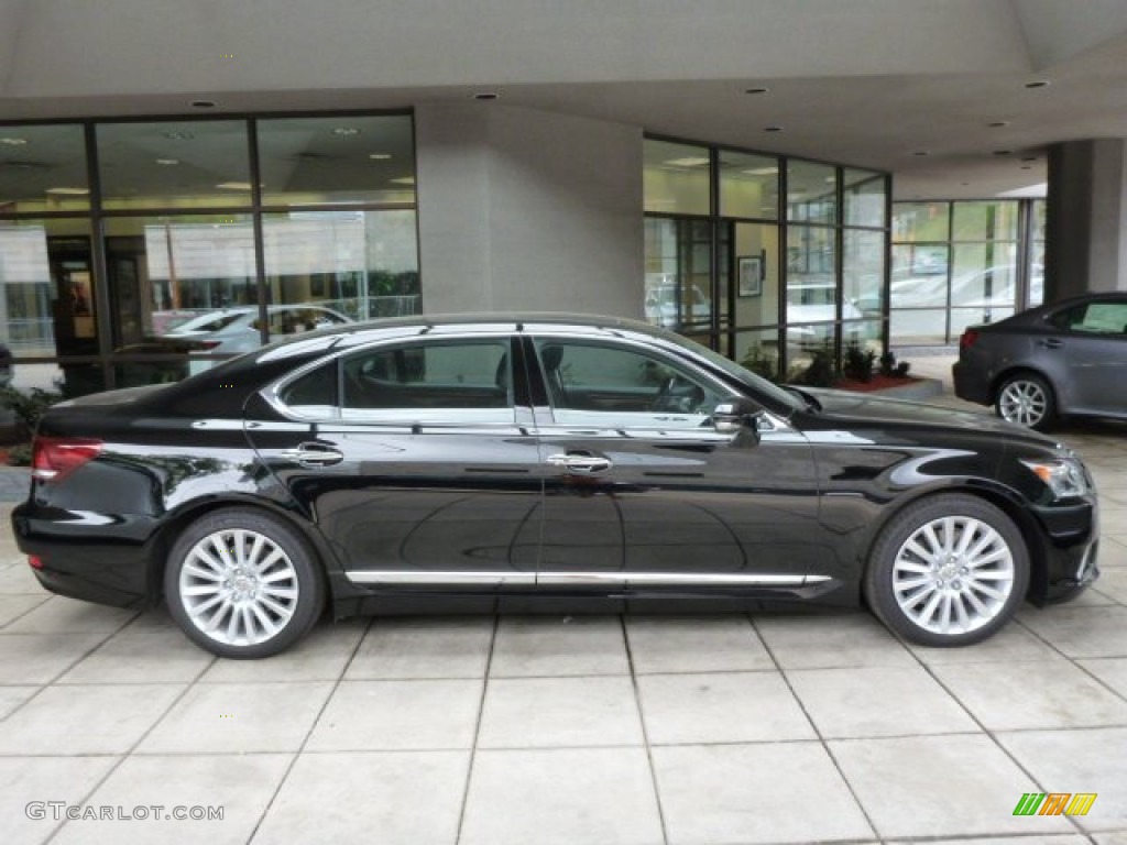 Obsidian Black 2013 Lexus LS 460 L AWD Exterior Photo #82321823
