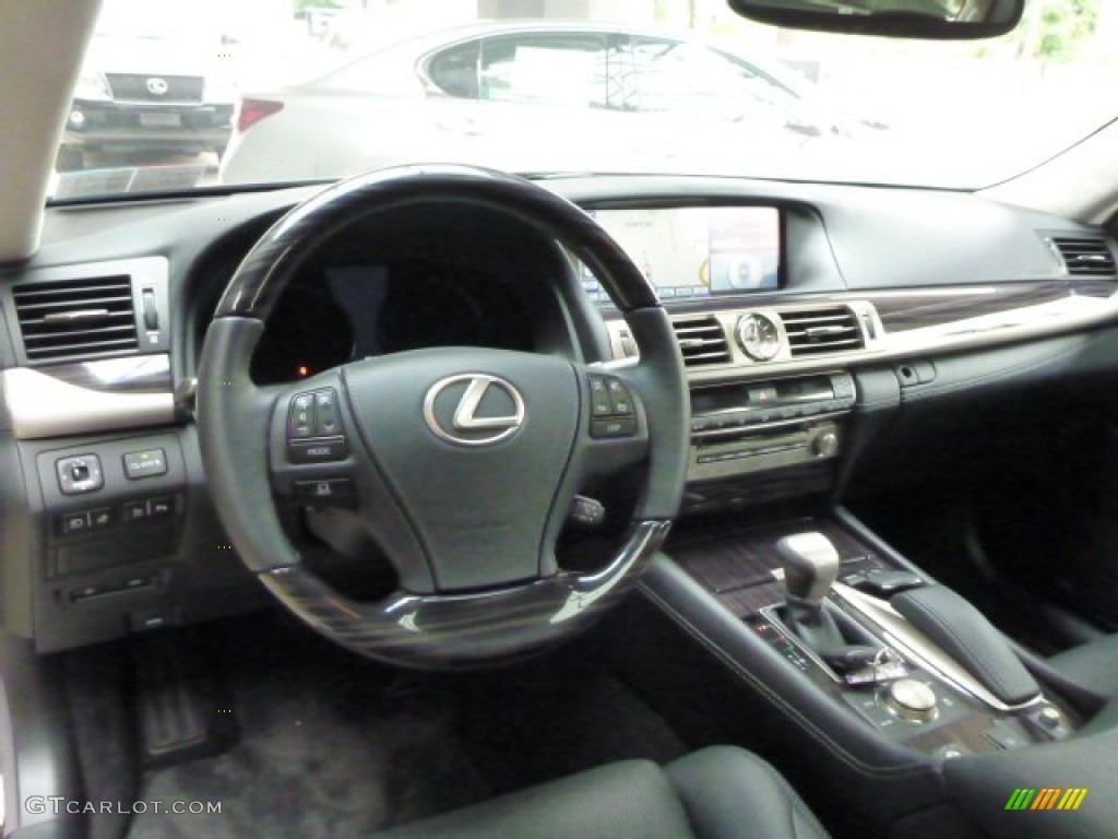 2013 Lexus LS 460 L AWD Black/Shimamoku Espresso Dashboard Photo #82321904