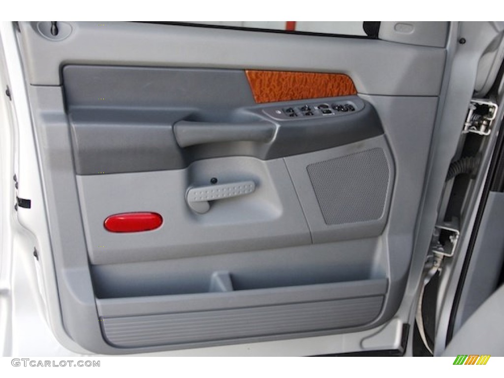 2007 Dodge Ram 2500 Laramie Quad Cab Medium Slate Gray Door Panel Photo #82322450