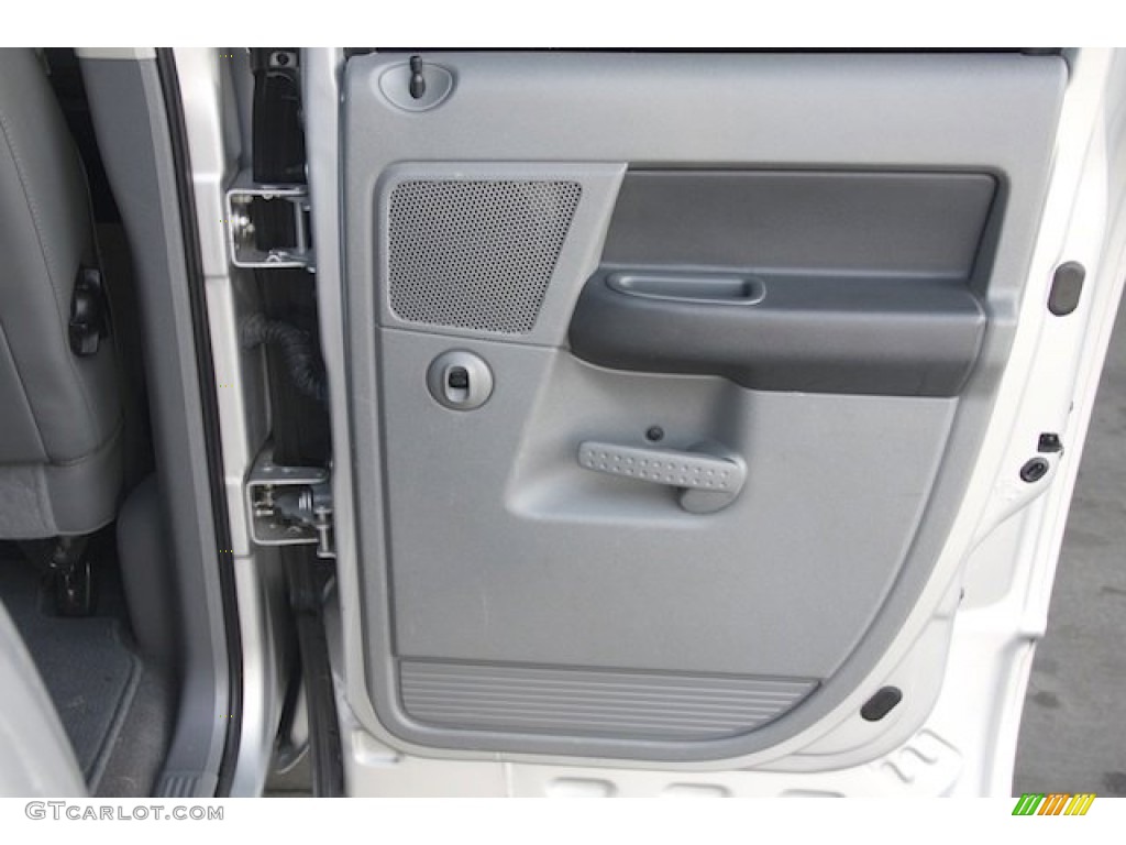 2007 Dodge Ram 2500 Laramie Quad Cab Medium Slate Gray Door Panel Photo #82322468