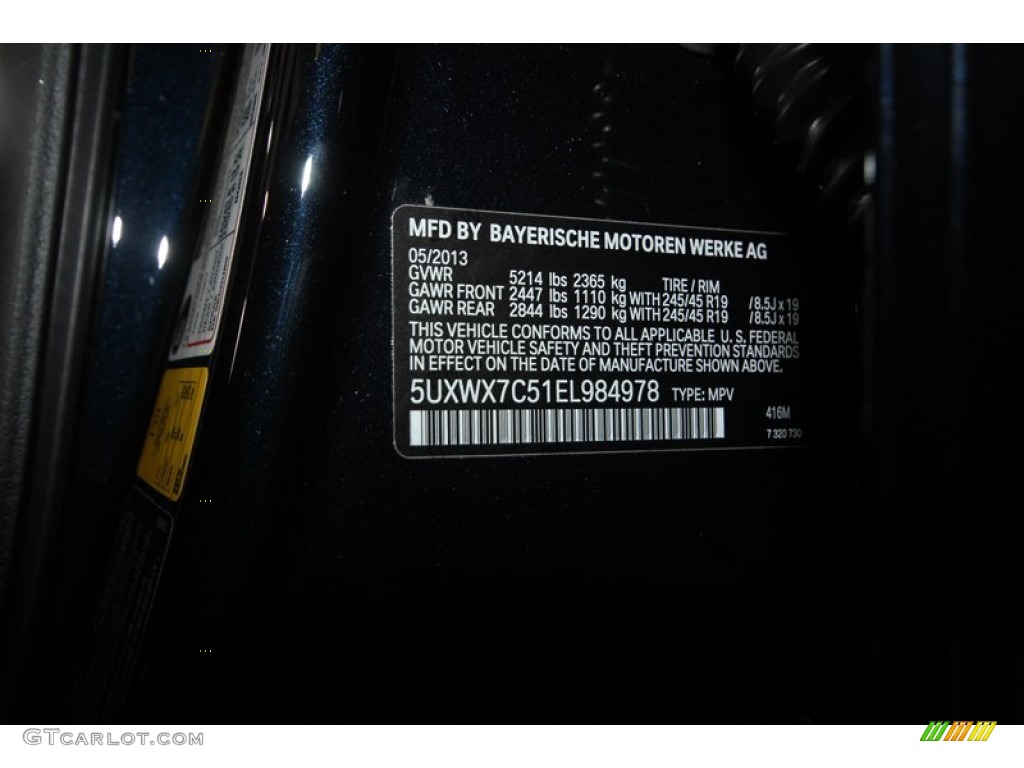 2014 X3 xDrive35i - Carbon Black Metallic / Black photo #9