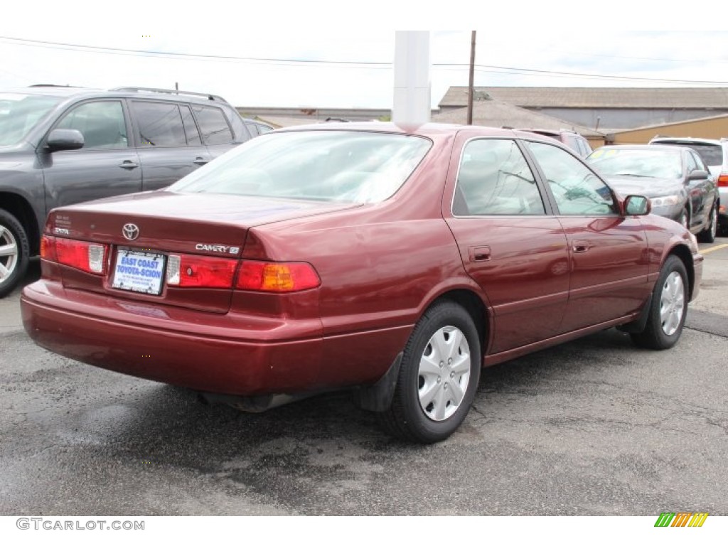 2001 Camry CE - Vintage Red Pearl / Oak photo #4