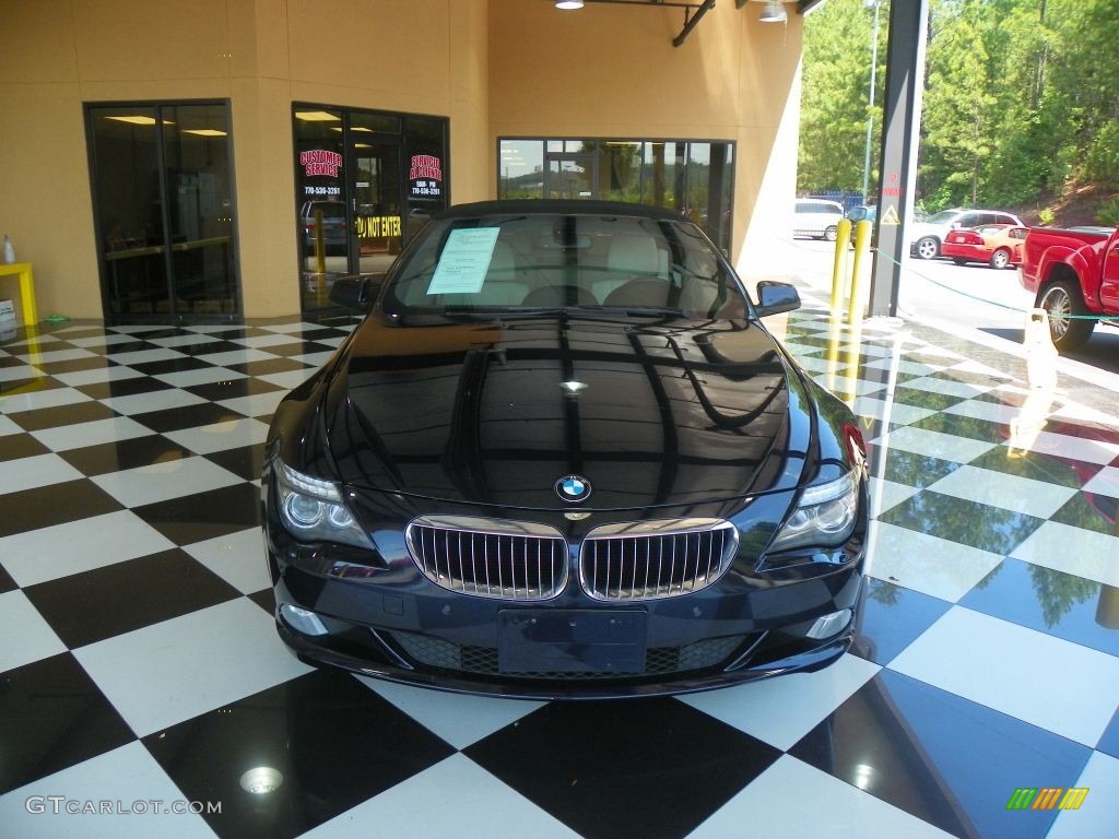 2010 6 Series 650i Convertible - Monaco Blue Metallic / Cream Beige photo #2