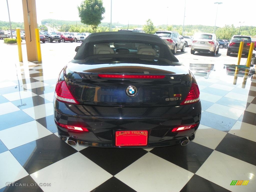 2010 6 Series 650i Convertible - Monaco Blue Metallic / Cream Beige photo #5