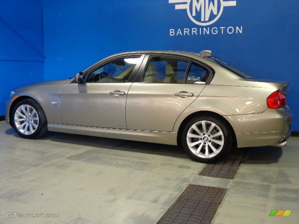 2011 3 Series 328i xDrive Sedan - Platinum Bronze Metallic / Beige Dakota Leather photo #12
