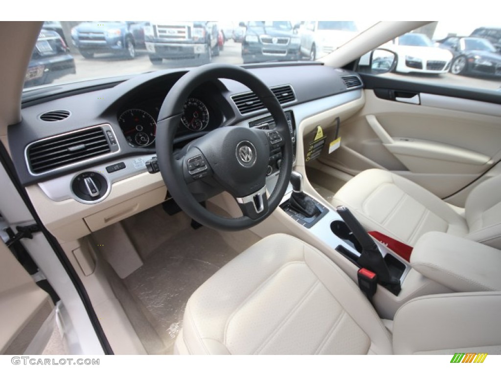 Cornsilk Beige Interior 2013 Volkswagen Passat TDI SE Photo #82327298