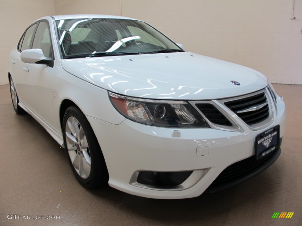 Arctic White Saab 9-3