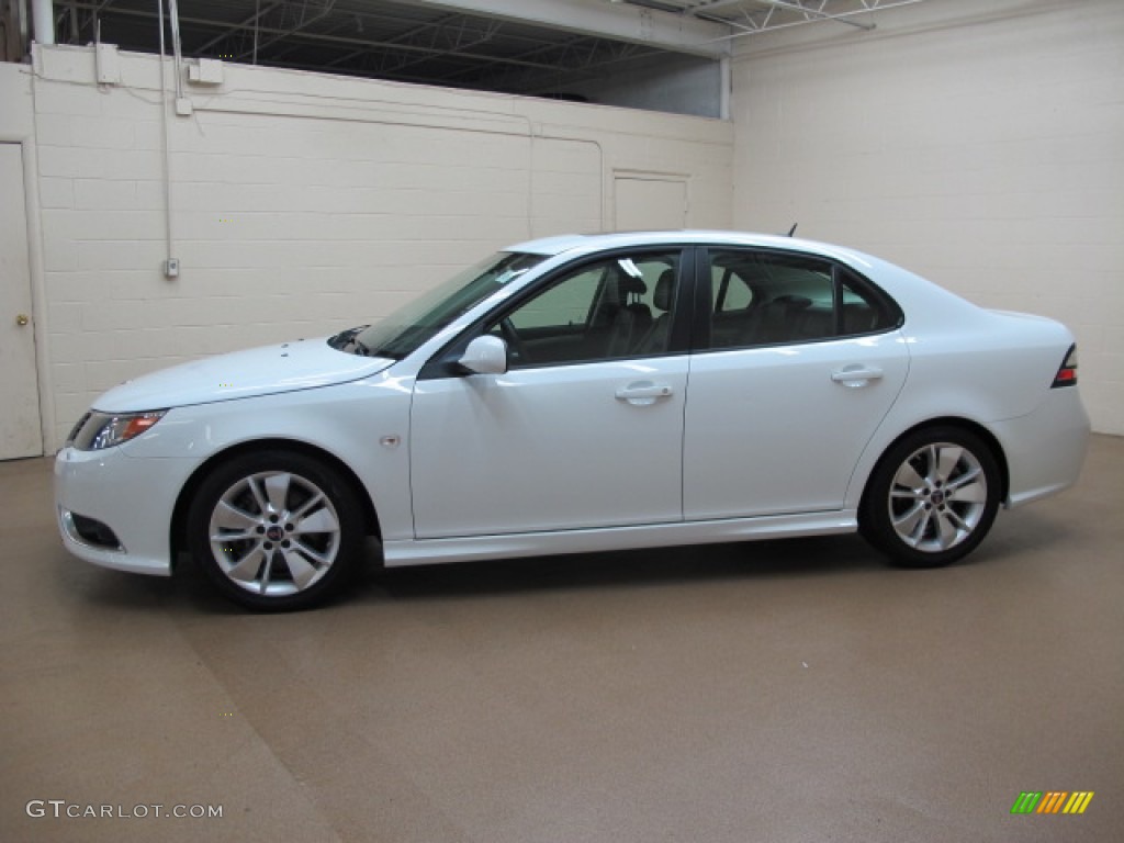 2010 9-3 Aero Sport Sedan - Arctic White / Black/Parchment photo #4