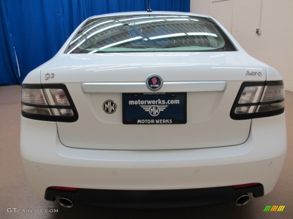 2010 9-3 Aero Sport Sedan - Arctic White / Black/Parchment photo #6