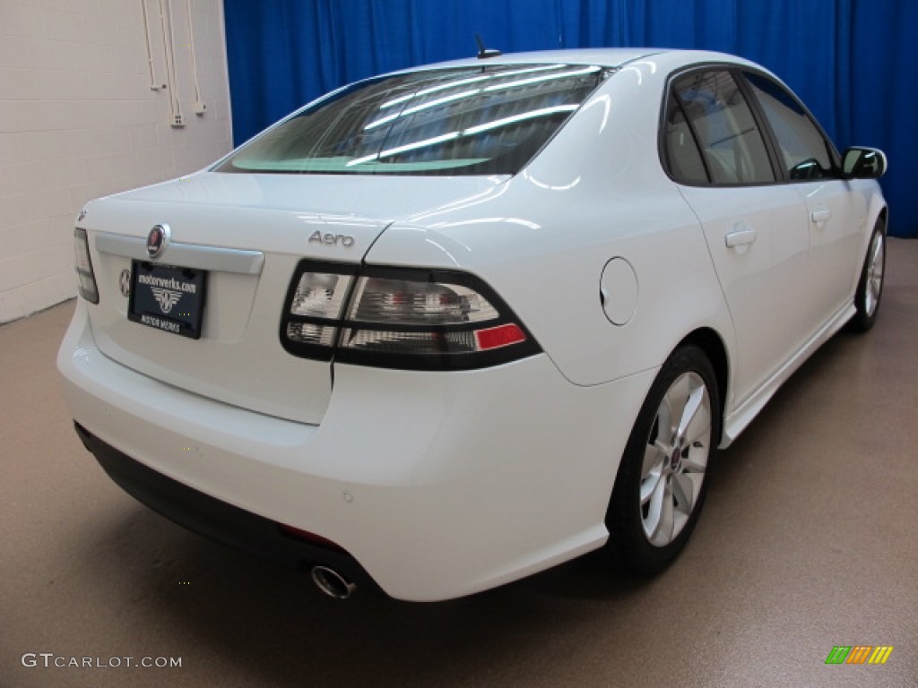 2010 9-3 Aero Sport Sedan - Arctic White / Black/Parchment photo #7