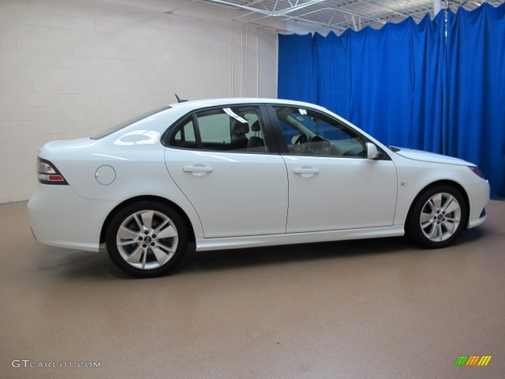 2010 9-3 Aero Sport Sedan - Arctic White / Black/Parchment photo #8