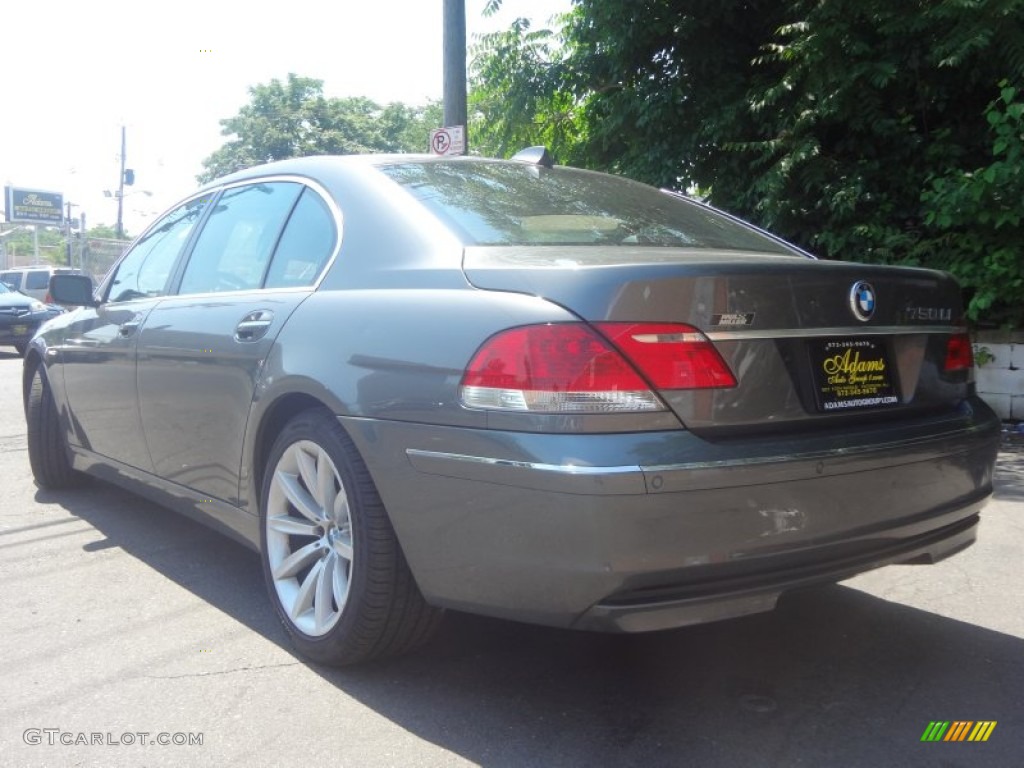 2007 7 Series 750Li Sedan - Sterling Grey Metallic / Black photo #2