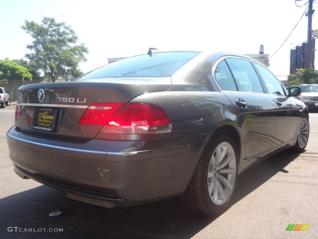 2007 7 Series 750Li Sedan - Sterling Grey Metallic / Black photo #3