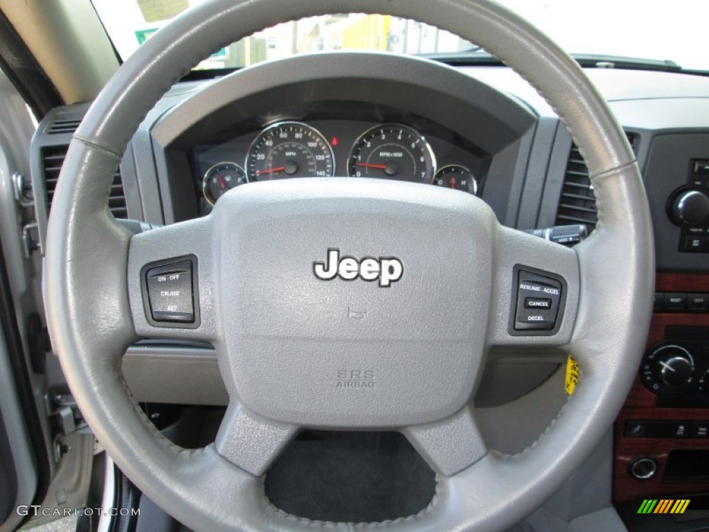 2005 Jeep Grand Cherokee Limited 4x4 Medium Slate Gray Steering Wheel Photo #82329119